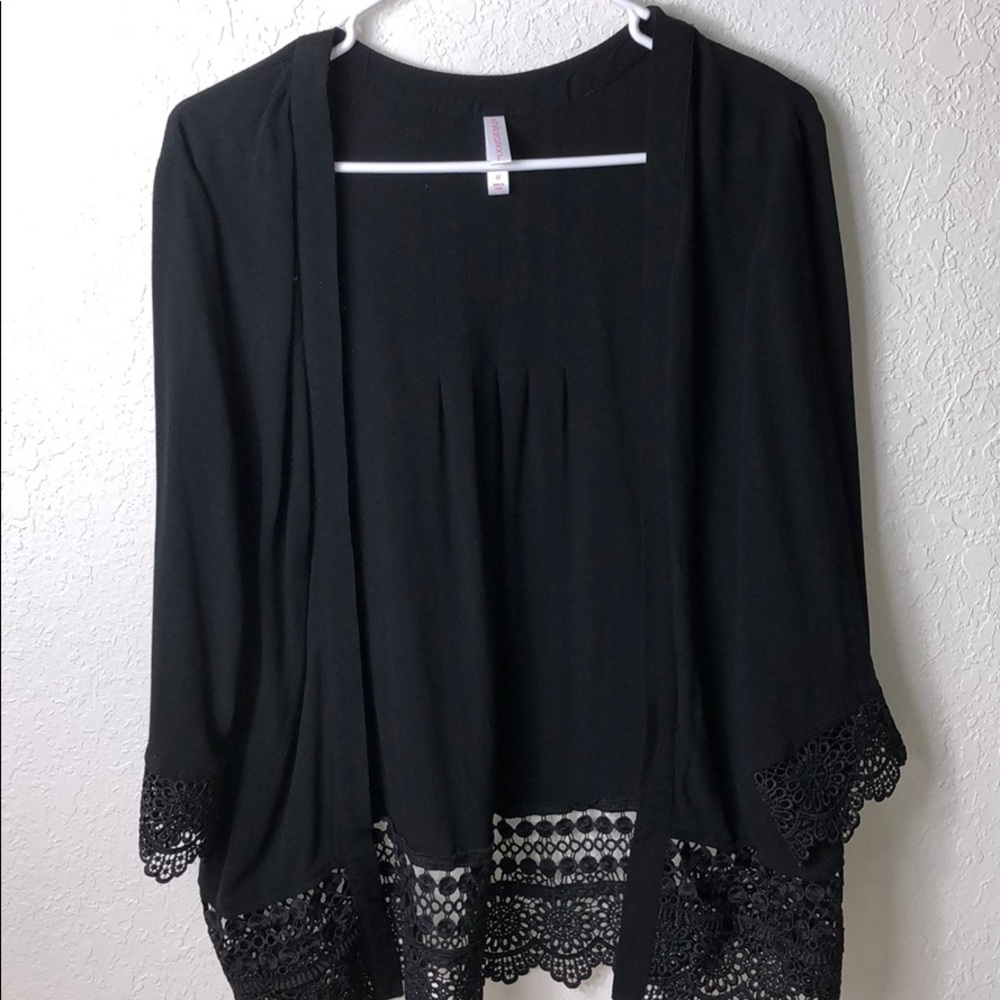 Black Cardigan/Bathing Suit Cover Up